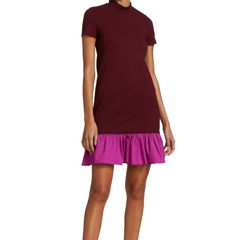 Staud colorblock dress